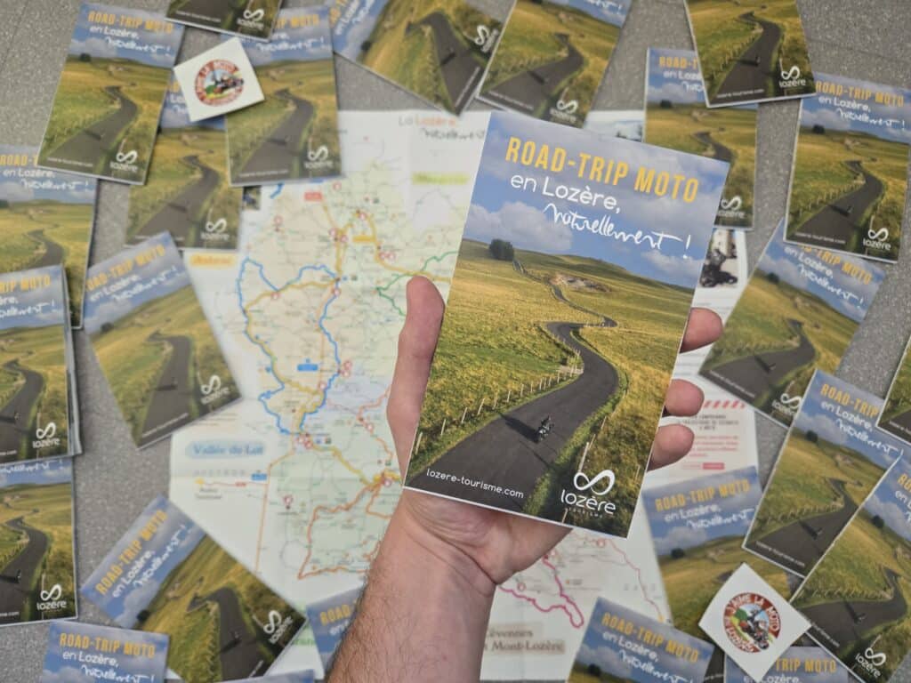 carte itinéraires moto Lozère