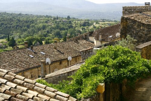 Toits-maison-Lagorce-Ardeche