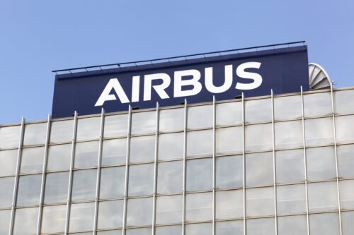 La devanture de l'avionneur Airbus.