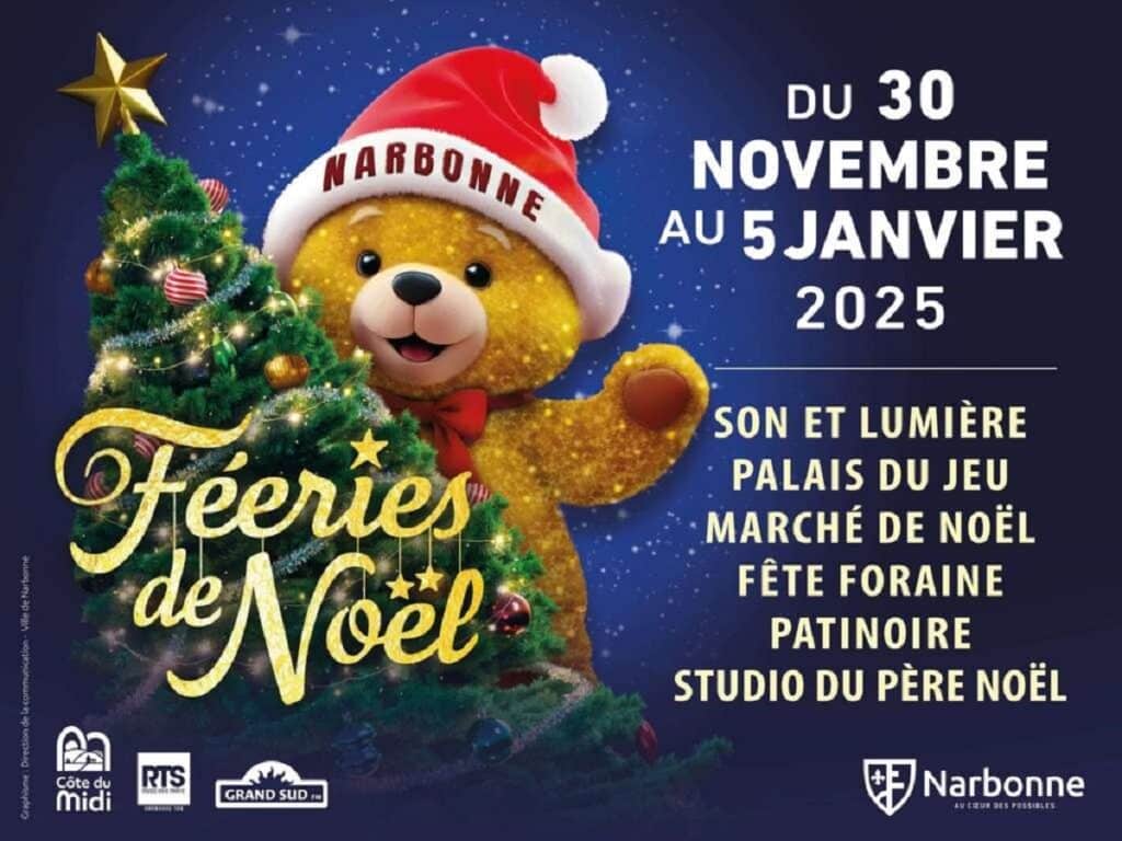 Noël Narbonne activités Aude vacances