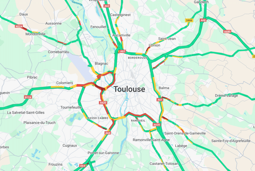 trafic toulouse