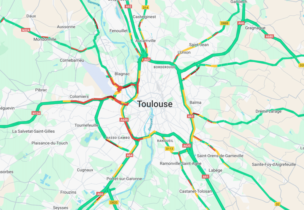 trafic toulouse