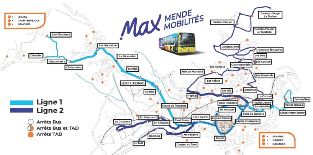 carte bus Mende