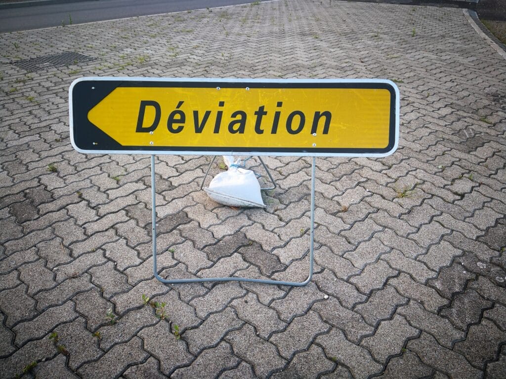 travaux déviation vaujours