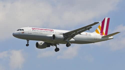 Un Airbus A320 de la Germanwings en Grèce.