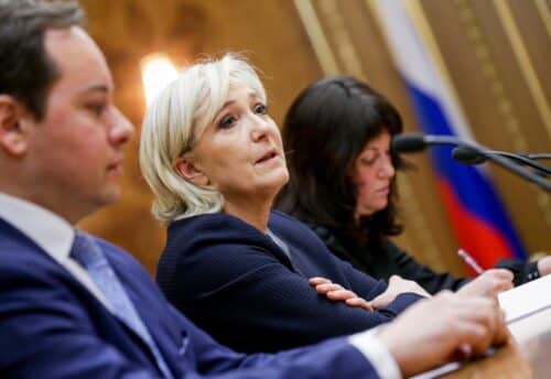 Marine Le Pen en visite à Perpignan