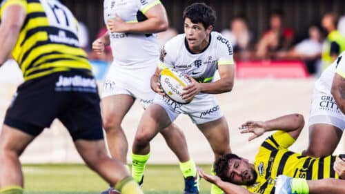 Simon Daroque, demi de mêlée au Stade Toulousain.