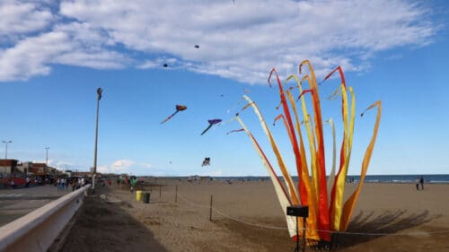 Une plage de sable de Narbonne-Plage.