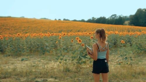 Scène du film "Se souvenir des tournesols".