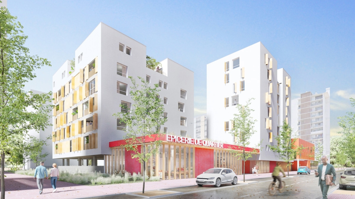 Une nouvelle résidence est en construction dans le quartier Empalot à Toulouse.