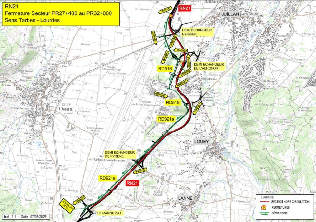 travaux RN21
