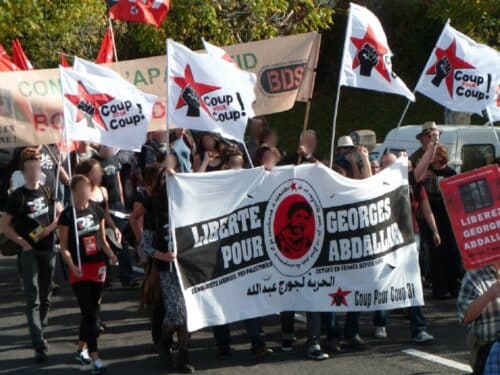 Manifestation à Lannemezan pour la libération de Georges Abdallah