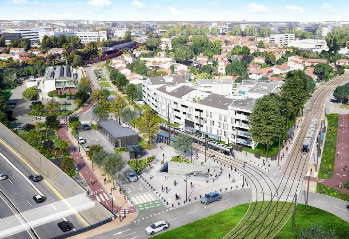 La station Jean Maga va devenir un pôle d'échanges multimodal, entre métro, tram et bus.