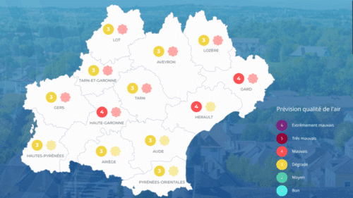 La qualité de l'air sera mauvaise jeudi en Haute-Garonne.
