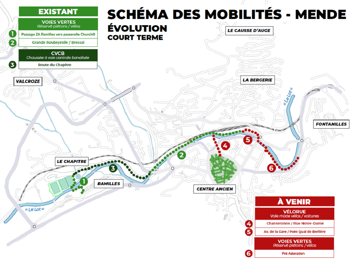 L'objectif : encourager la pratique du vélo et créer une liaison entre le centre ancien et les abords du Lot.