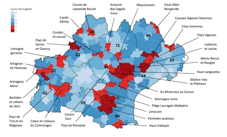 28 zones prioritaires pour l’accès aux soins et la solidarité territoriale en Occitanie