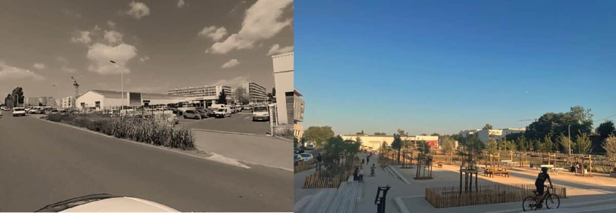 La promenade du Lantissargues, avant réaménagement et après