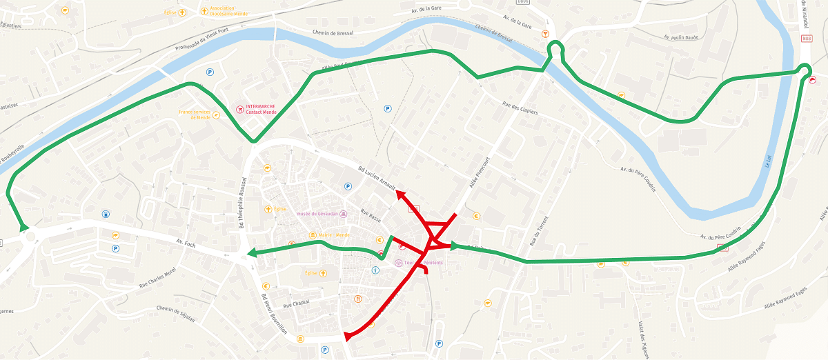 Un itinéraire de déviation supplémentaire sera donc mis en place en complément de ceux déjà existants.