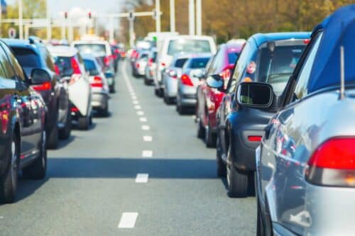 Près de 8 kilomètres de bouchon sur l'A64, au Sud de Toulouse, ce vendredi