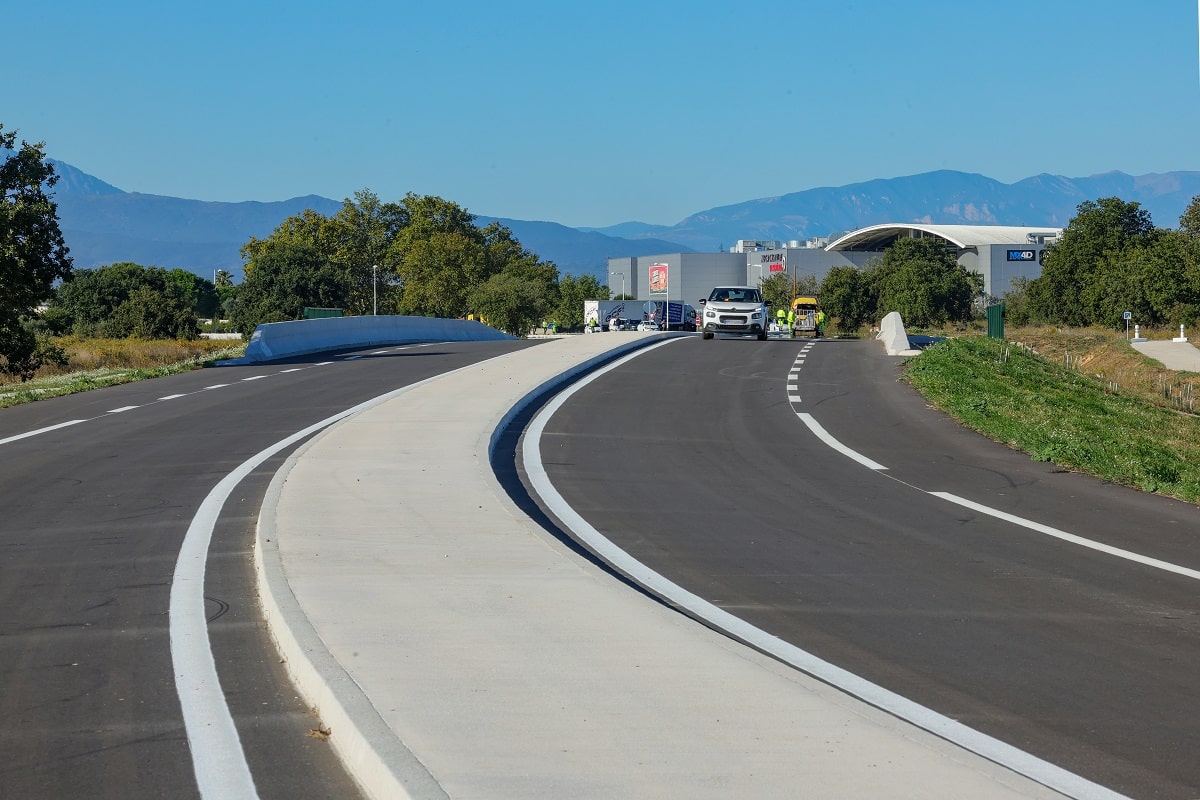 la nouvelle voie, longue de 2,6 kilomètres, relie désormais la RD914, au niveau de Mas Rouma, à la RD22C au niveau du Mas Guerido, permettant ainsi la liaison entre le contournement Sud de Cabestany et Perpignan.