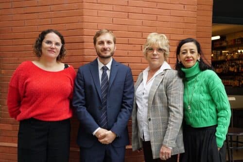 François Piquemal, Agathe Roby, Carole Juncal et Ilham Grefi déroulent le programme de LFI en matière de sécurité