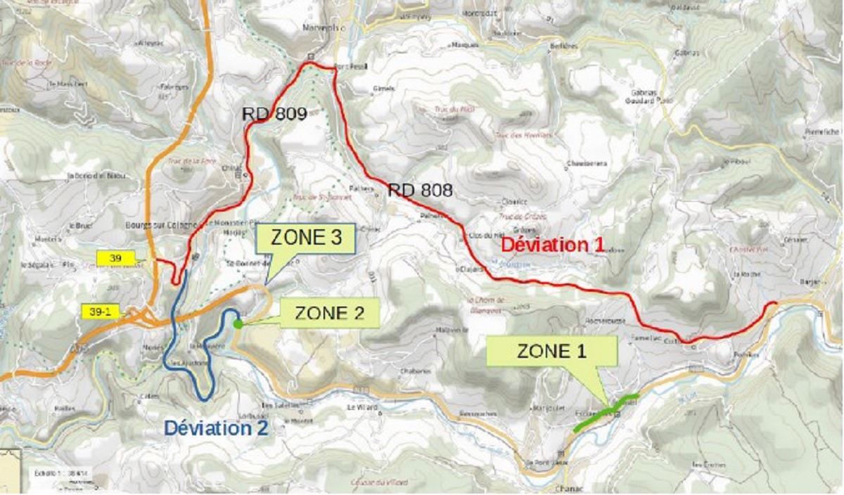 déviation RN88