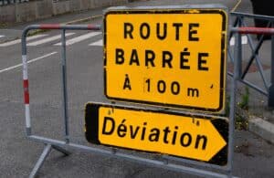 déviation panneau