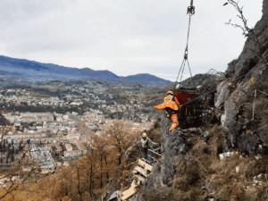 travaux sécurisation Pech Foix
