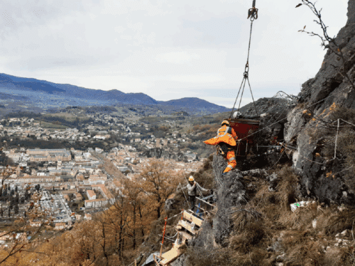 travaux sécurisation Pech Foix
