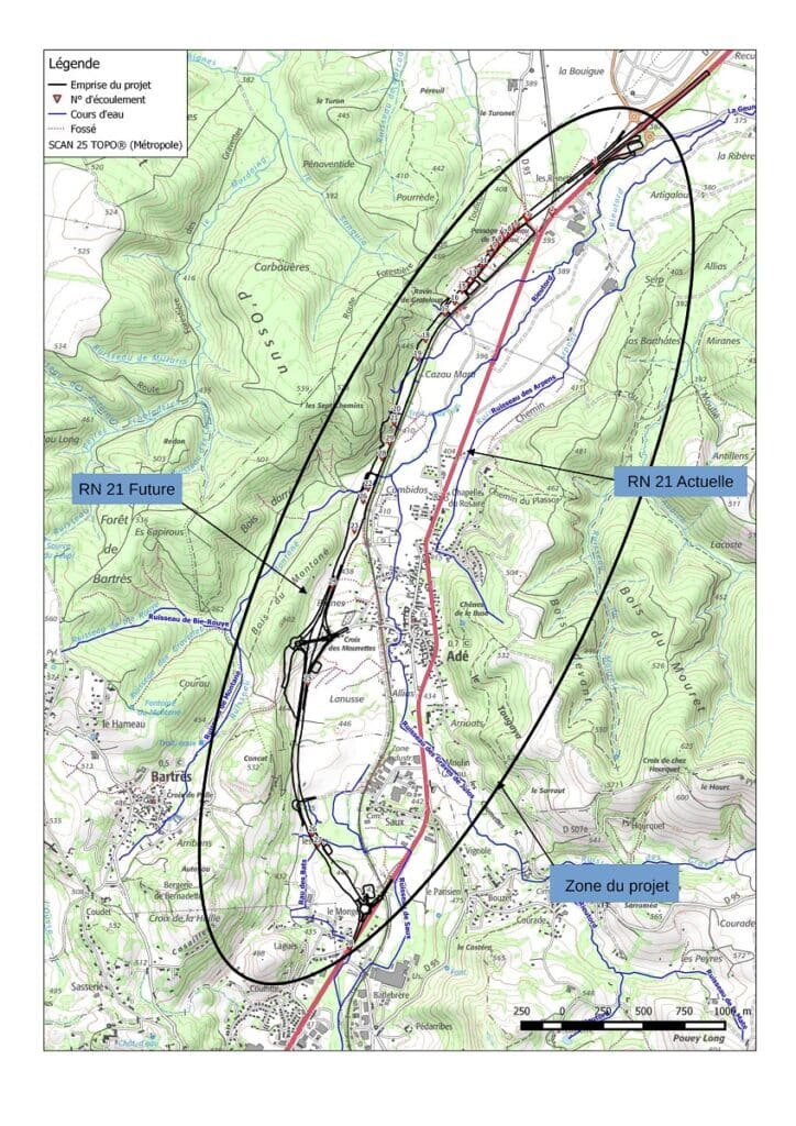 zone projet RN21 Adé