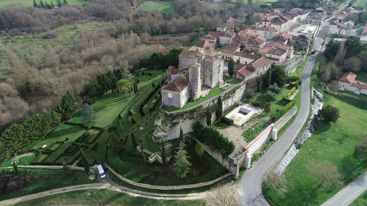 Courrensan vue aérienne