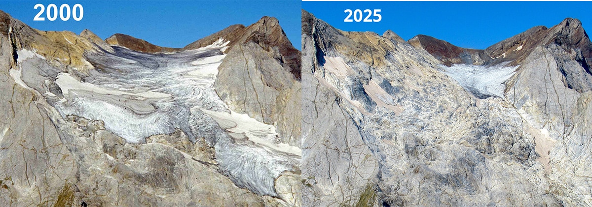 glacier d'Ossoue 2000-2025